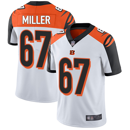 Cincinnati Bengals Limited White Men John Miller Road Jersey NFL Footballl #67 Vapor Untouchable